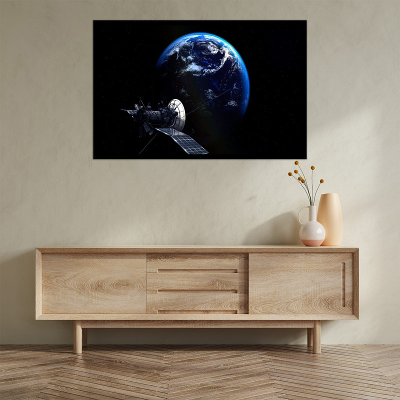 تابلو بکلیت طرح فناوری ماهواره و کره زمین مدل B-bu2706
