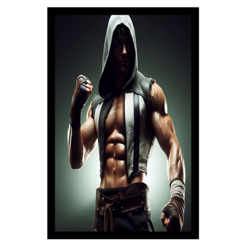 تابلو نوری بکلیت طرح ورزشی بوکس مدل B-bu1492