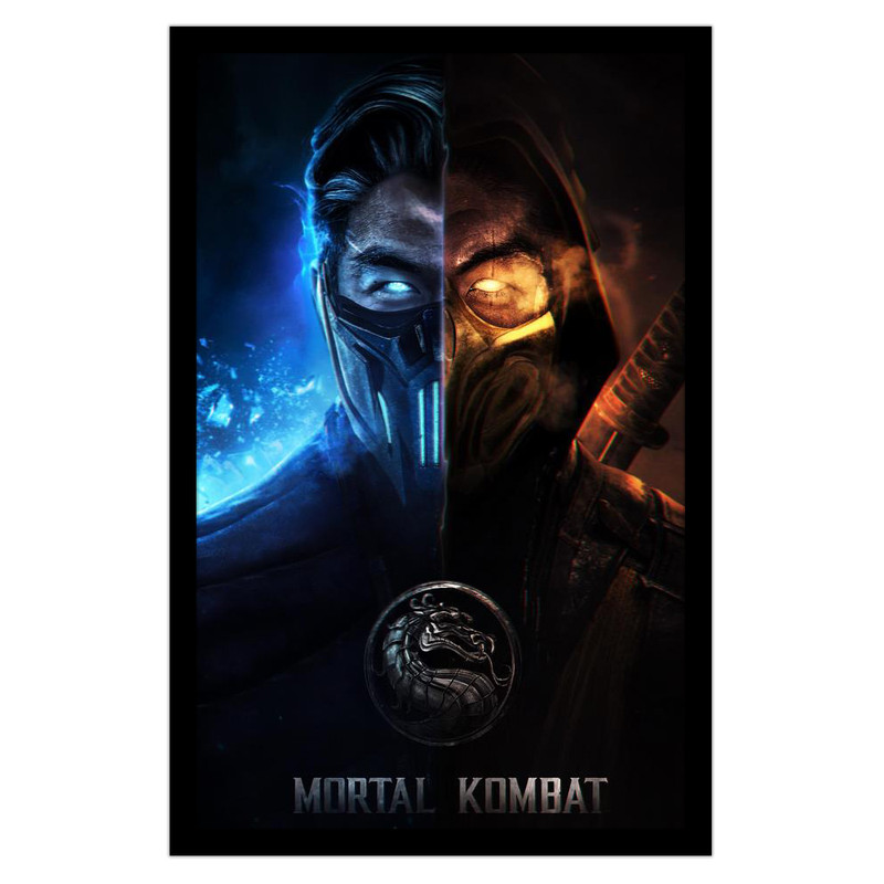 تابلو نوری بکلیت طرح مورتال کمبت مدل  B-bu1582