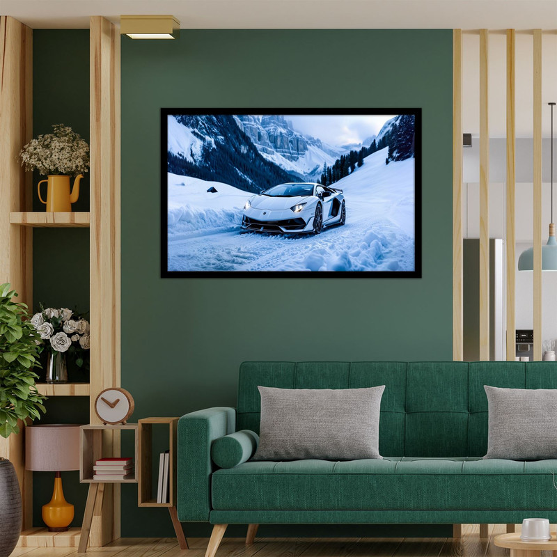 تابلو  نوری بکلیت طرح ماشین مدرن و لوکس مدل B-bu2556