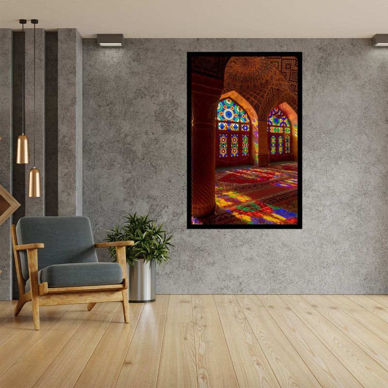 تابلو  نوری بکلیت مدل B-bu2638 طرح معماری ایرانی و بنای تاریخی