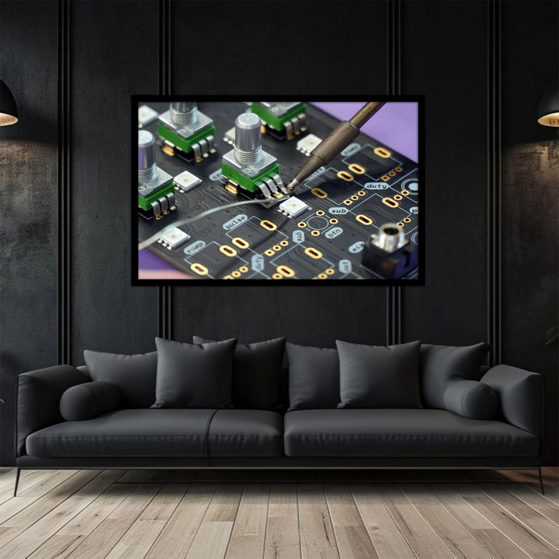 تابلو بکلیت طرح برد الکترونیکی و برق فنی  مهندسی مدل B-bu5085