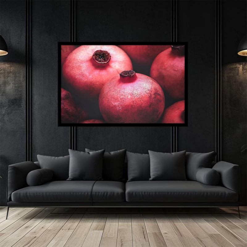 تابلو بکلیت طرح تصویر هنری و دکوری میوه انار  مدل B-bu5097
