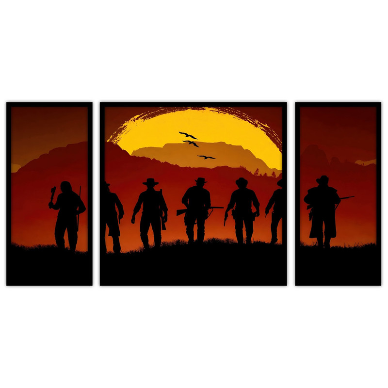 تابلو بکلیت طرح گیمینگ و گیم نت بازی رد دد مدل B-bu3388 مجموعه 3 عددی