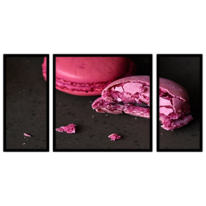 تابلو بکلیت طرح کافه  کیک و شیرینی  مدل B-bu3472 مجموعه 3 عددی