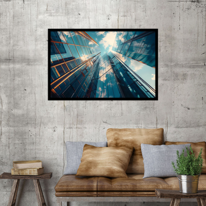 تابلو بکلیت طرح ساختمان و منظره شهری مدل B-bu1010