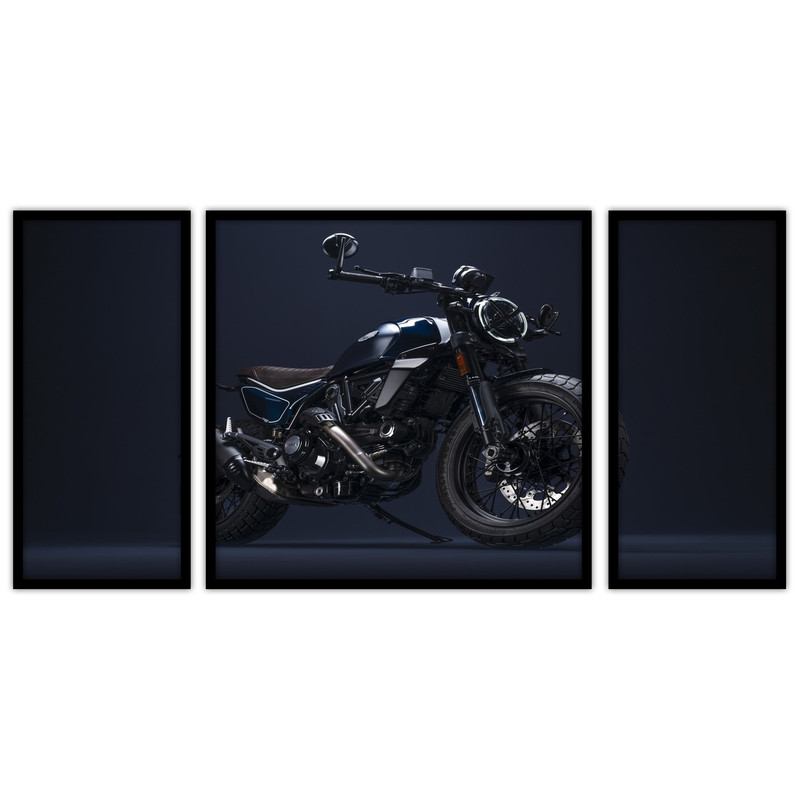 تابلو بکلیت طرح مدرن موتورسیکلت مدل B-bu3599 مجموعه 3 عددی