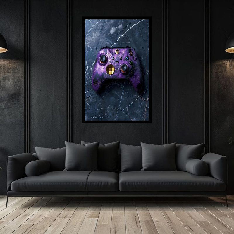 تابلو بکلیت طرح نقاشی و هنری دیجیتال گیمینگ و گیم نت دسته بازی  مدل B-bu2935