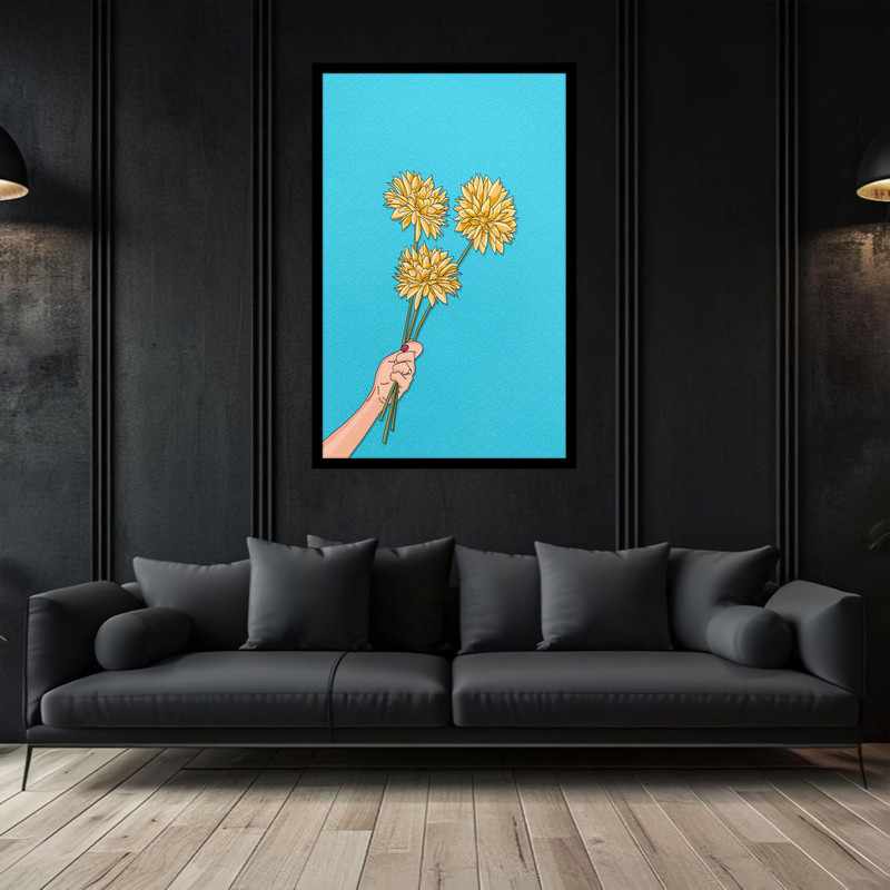 تابلو بکلیت طرح گل  نقاشی و هنر دیجیتال  مدل B-bu2956