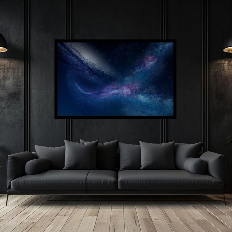 تابلو بکلیت طرح ستارگان  فضا و کهکشان مدل B-bu5020