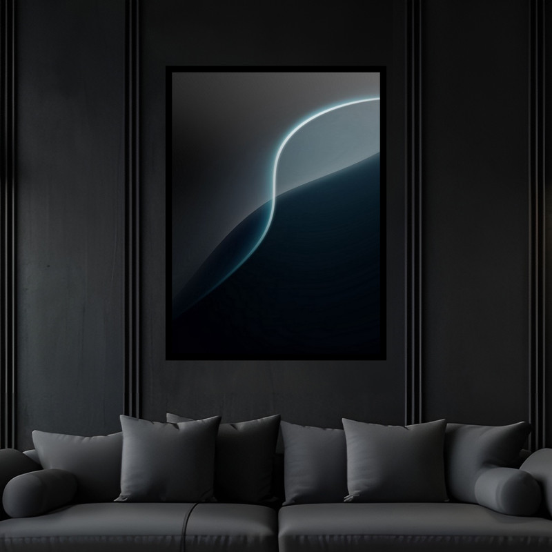 تابلو بکلیت طرح دکور دکوراتیو هنری مدرن مدل B-bu6043 فریم مشکی