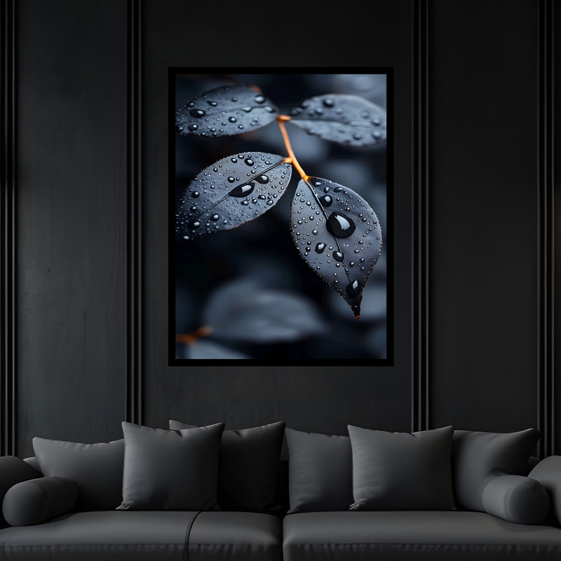 تابلو بکلیت طرح دکوراتیو هنری طبیعت مدل B-bu7021 فریم مشکی