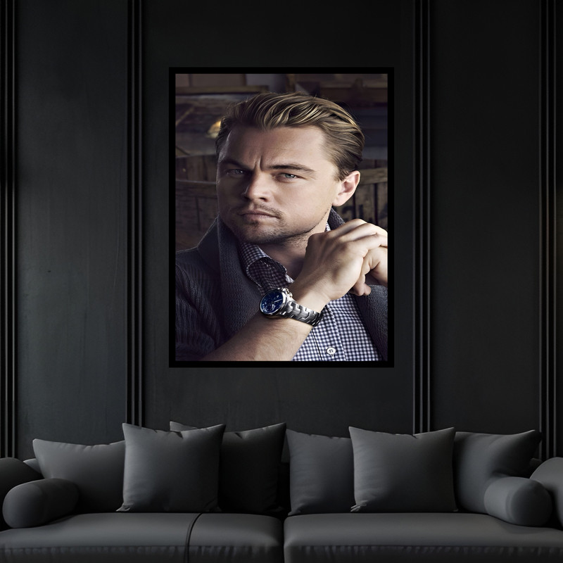 تابلو بکلیت طرح بازیگر سینما سریال مدل B-bu7417 فریم مشکی