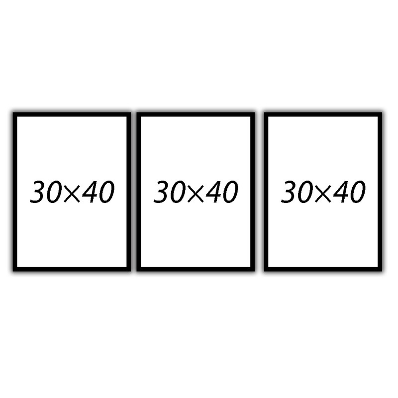 قاب عکس بکلیت مدل 30x40-215T مجموعه سه عددی