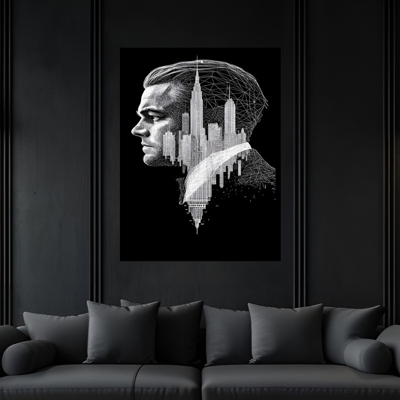 تابلو بکلیت طرح بازیگر سینما سریال هالیوود مدل B-bu7013 فریم مشکی