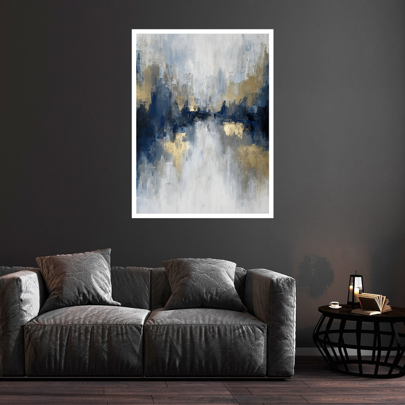 تابلو بکلیت طرح دکوراتیو مدرن و هنری  مدل W-bu5836 فریم سفید