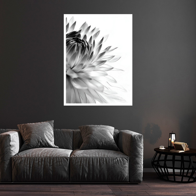 تابلو بکلیت طرح دکوری هنری مدرن و کلاسیک گل مدل W-bu5826 فریم سفید