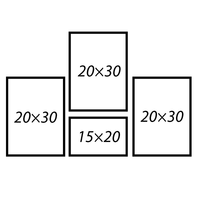 قاب عکس بکلیت مدل 215T مجموعه چهار عددی