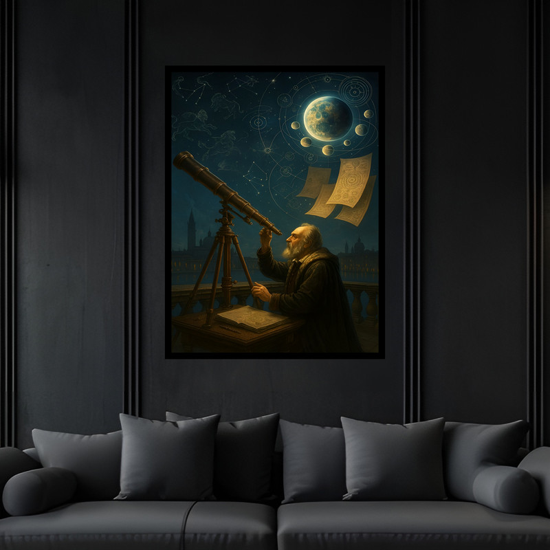 تابلو بکلیت طرح باستانی تاریخی مشاهیر و دانشمندان ایران  مدل B-bu7588 فریم مشکی