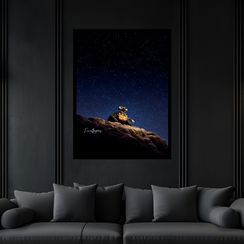 تابلو بکلیت طرح کودک انیمیشن و کارتون مدل B-bu7144 فریم مشکی