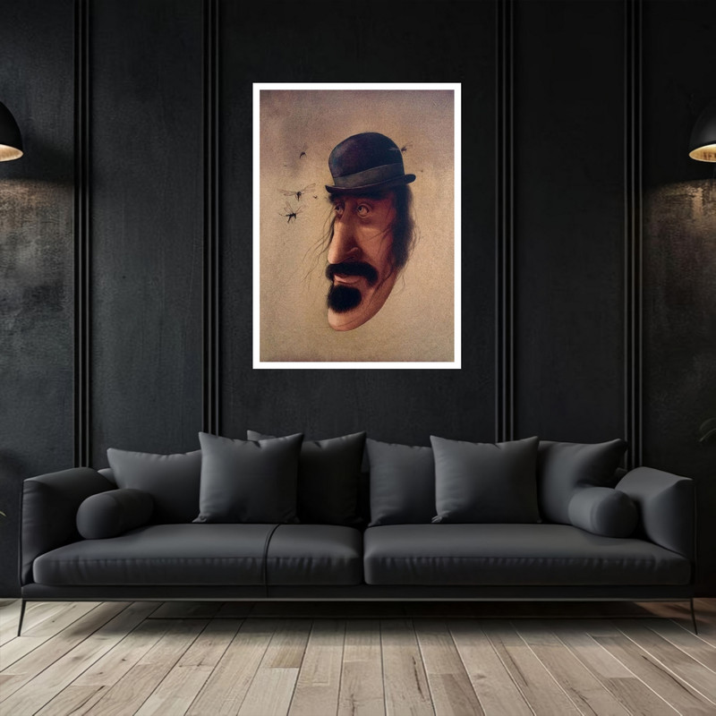 تابلو بکلیت طرح مدرن فانتزی کلاسیک و کاریکاتور مدل W-bu5489 فریم سفید