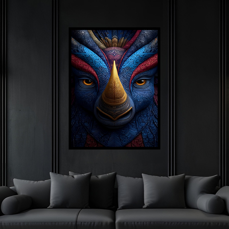 تابلو بکلیت طرح دکوراتیو فانتزی مدل B-bu7285 فریم مشکی