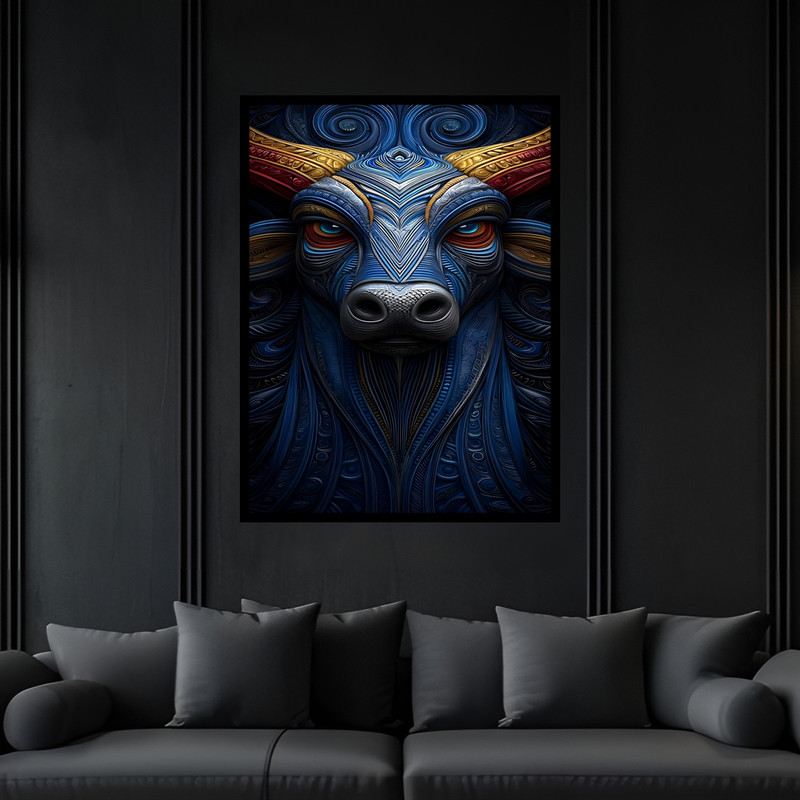 تابلو بکلیت طرح دکوراتیو فانتزی مدل B-bu7275 فریم مشکی