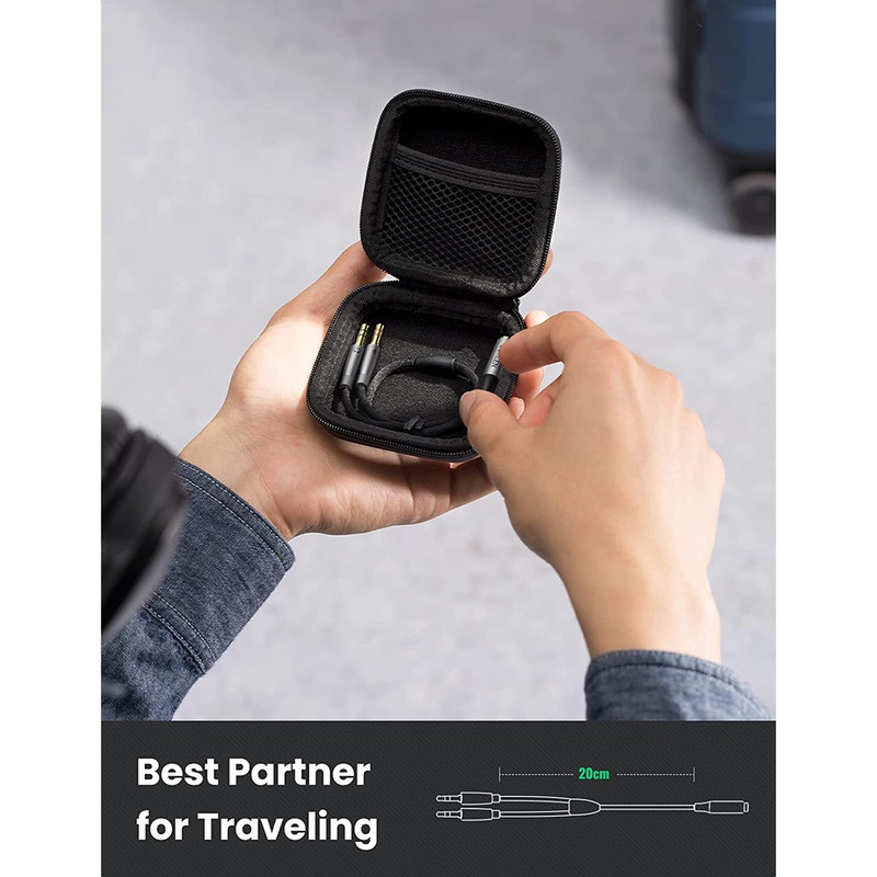 کابل تبدیل 1 به 2 صدا 3.5 میلی متر یوگرین مدل AV140