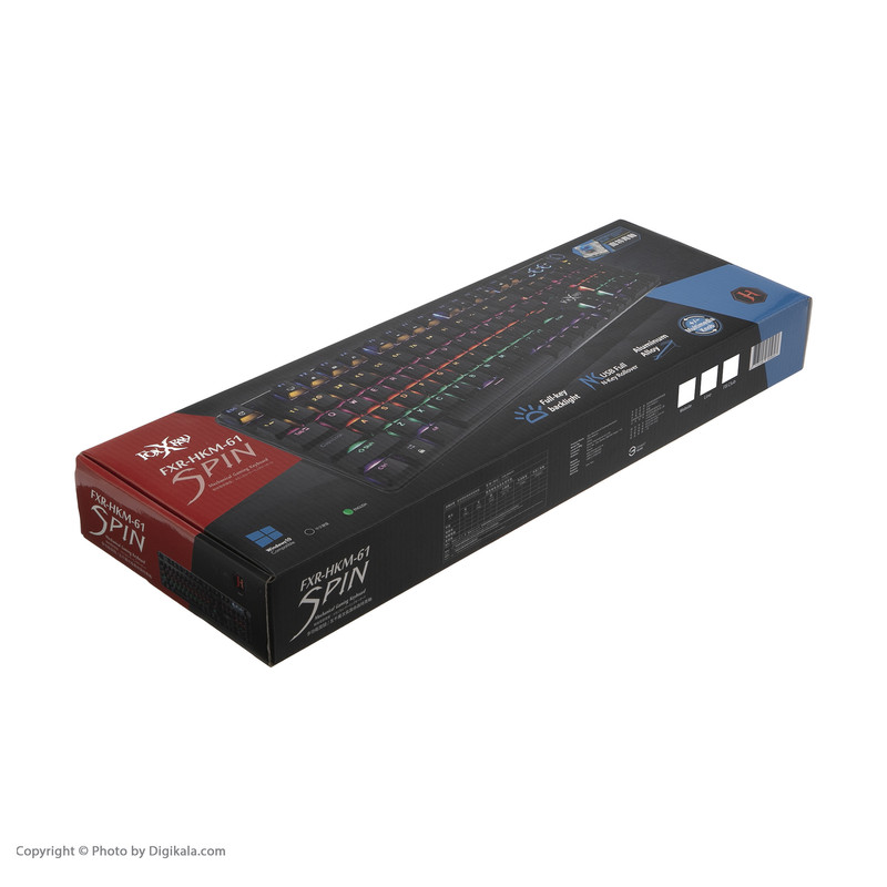 کیبورد مخصوص بازی فاکس ری مدل FXR-HKM-61 