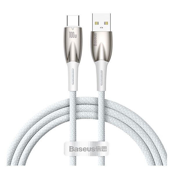 کابل تبدیل USB به USB-C بیسوس مدل  Glimmer Series Fast 100w طول 1 متر