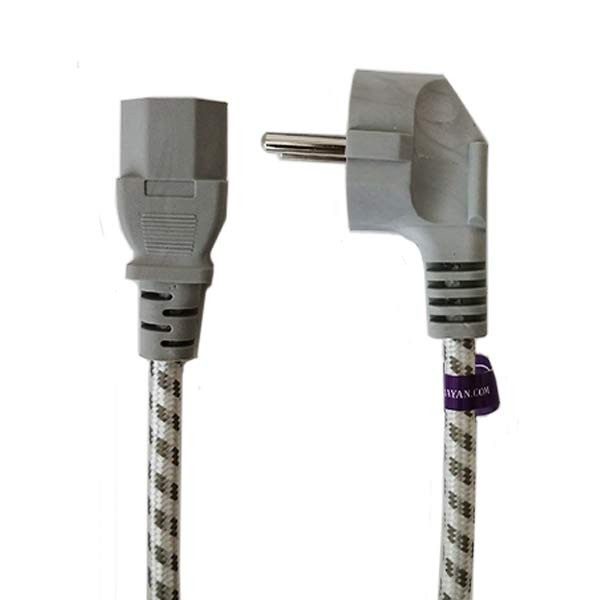 کابل برق 2 پین منبع  تغذیه کامپیوتر گریت مدل GR-1.5M طول 1.5 متر