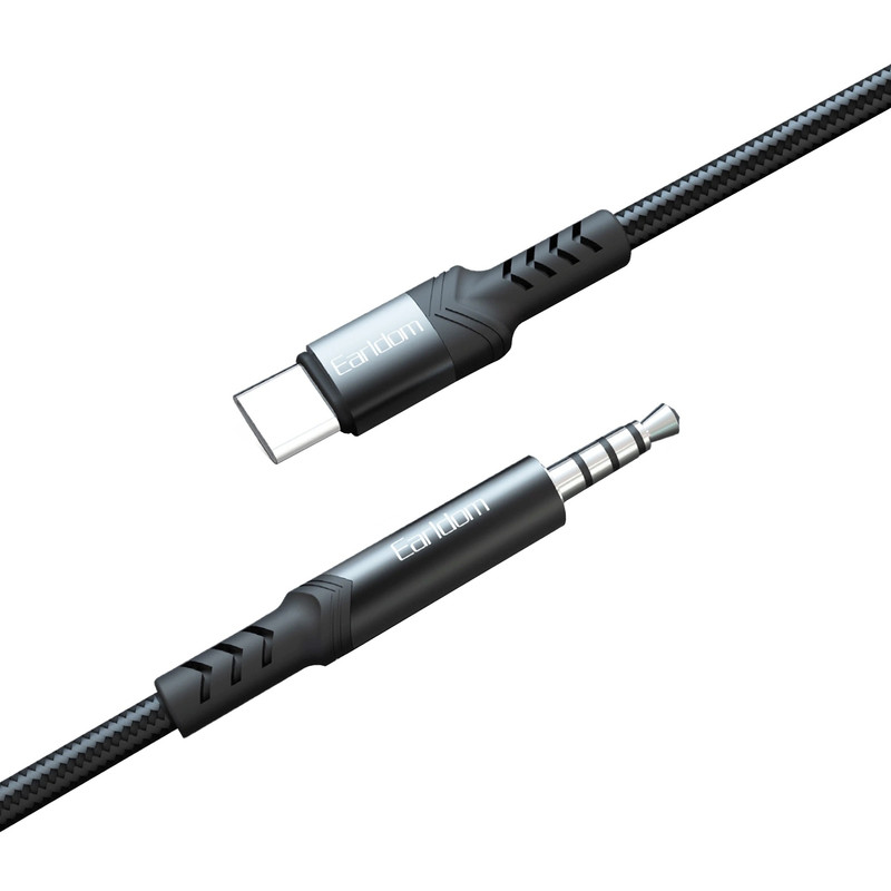 کابل تبدیل AUX به USB-C ارلدام مدل ET-AUX38 طول 1 متر
