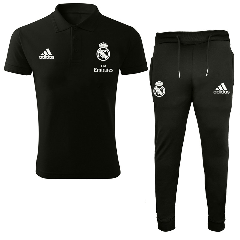 ست پولوشرت و شلوار ورزشی مردانه طرح رئال مادرید کد 76546