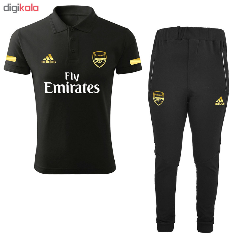 ست پولوشرت و شلوار ورزشی مردانه طرح آرسنال کد RS2021