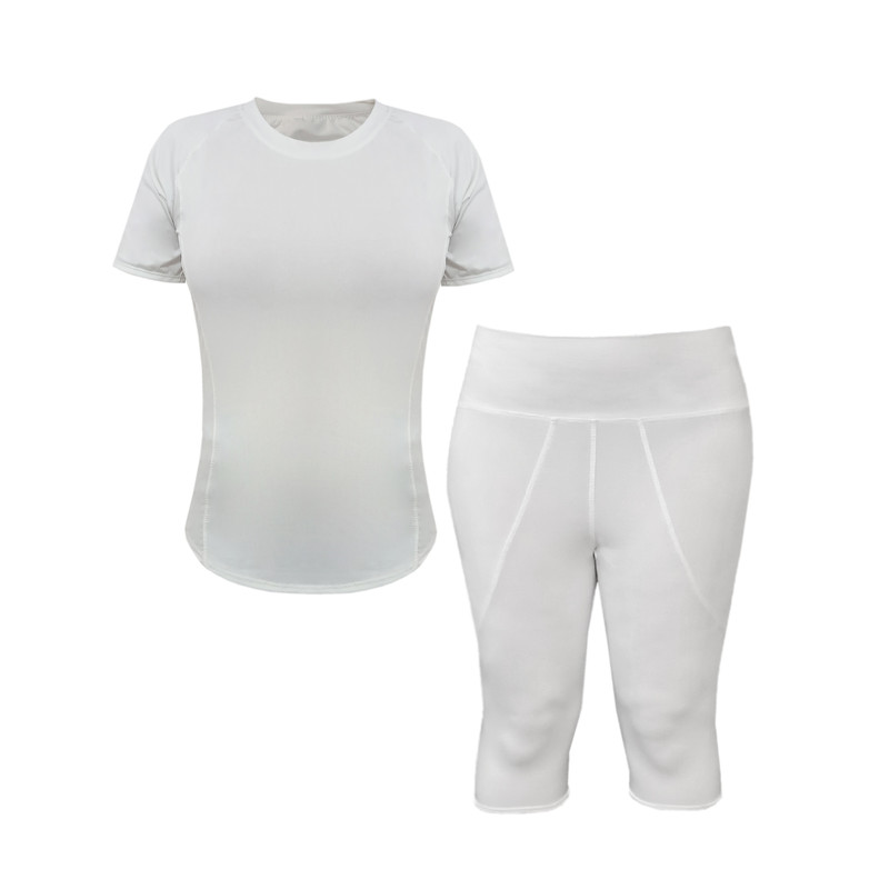 ست تی شرت و شلوارک ورزشی زنانه مدل sade  کد 7690