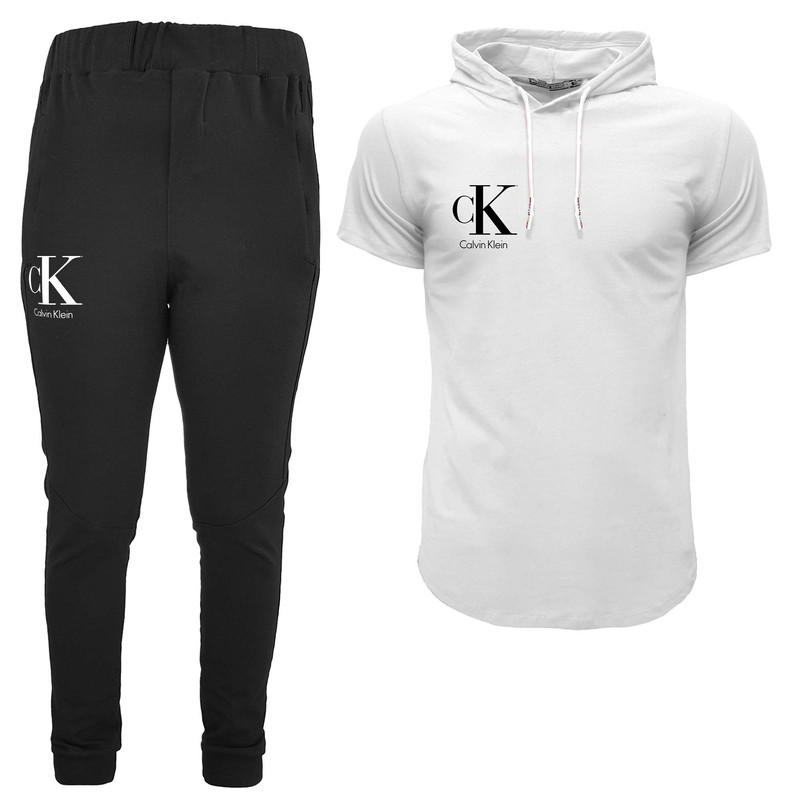 ست تی شرت کلاه دار و شلوار مردانه مدل 00416153