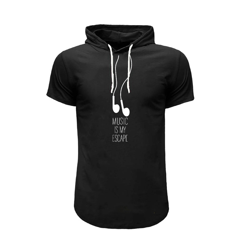 تی شرت کلاه دار مردانه مدل musi  کد 37218