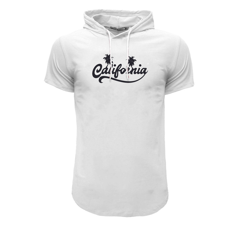 تی شرت کلاه دار آستین کوتاه مردانه مدل کالیفرنیا کد 5432