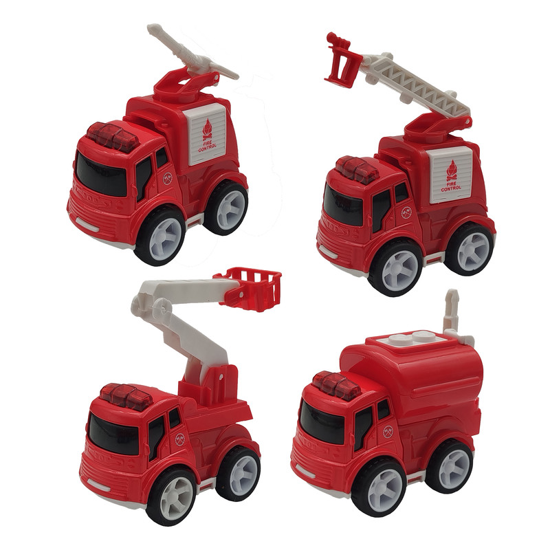 ماشین بازی مدل آتشنشانی Fire1143 بسته 4 عددی