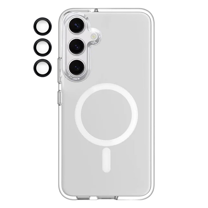 کاور آکوآرا مدل MagSafe BKRNG مناسب برای گوشی موبایل سامسونگ Galaxy S23 FE به همراه محافظ لنز دوربین