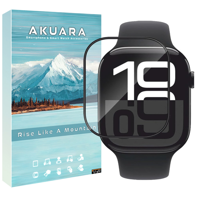محافظ صفحه نمایش آکوآرا مدل PMMA مناسب برای اپل واچ سری 10 سایز 46mm