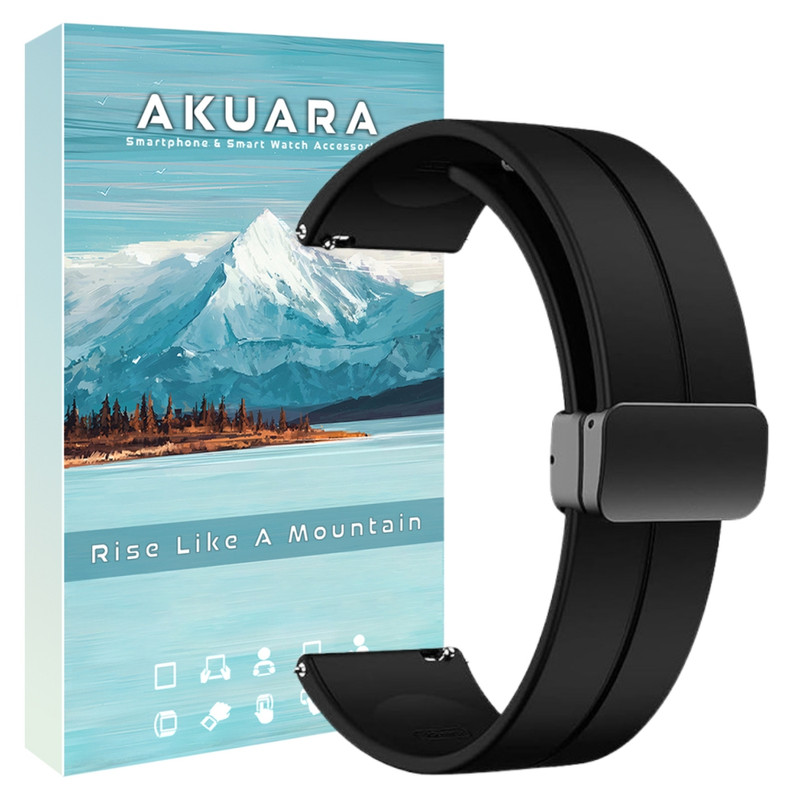 بند آکوآرا مدل Silicone Magnet مناسب برای ساعت هوشمند سامسونگ Galaxy watch 3 41mm / Galaxy watch 42mm / Gear Sport / S2 Classic