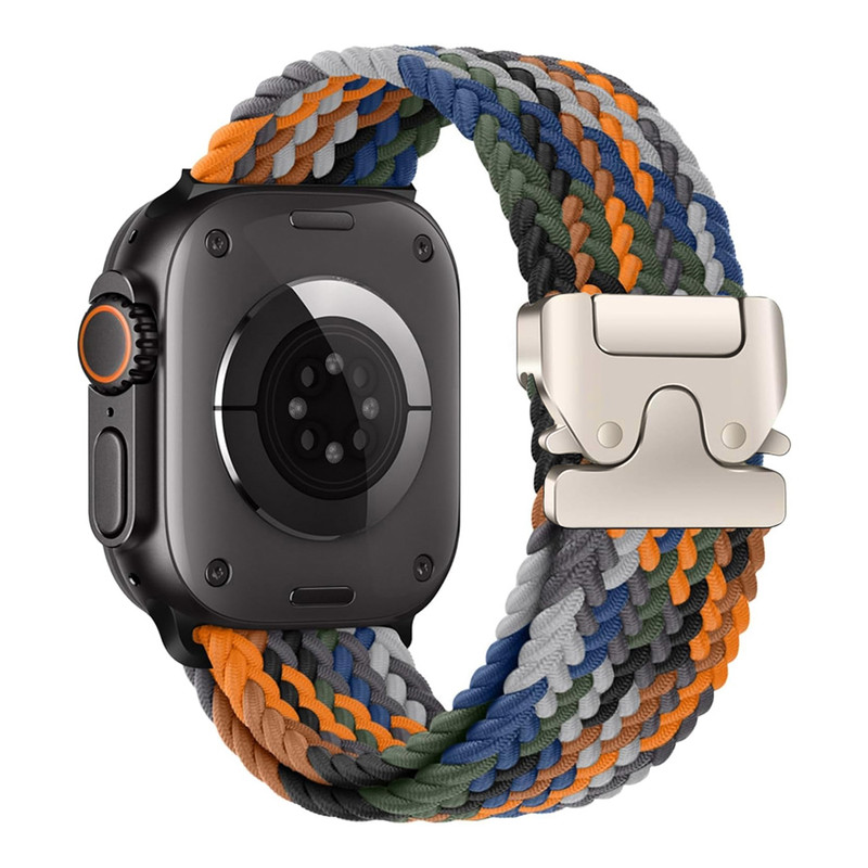 بند ساعت آکوآرا مدل Woven Parachute مناسب برای اپل واچ 44 mm سری SE