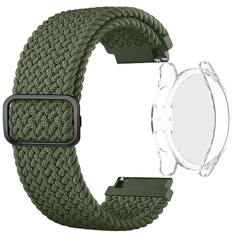 بند آکوآرا مدل Woven CL-GRD مناسب برای ساعت هوشمند سامسونگ Galaxy Watch 7 40mm به همراه کاور