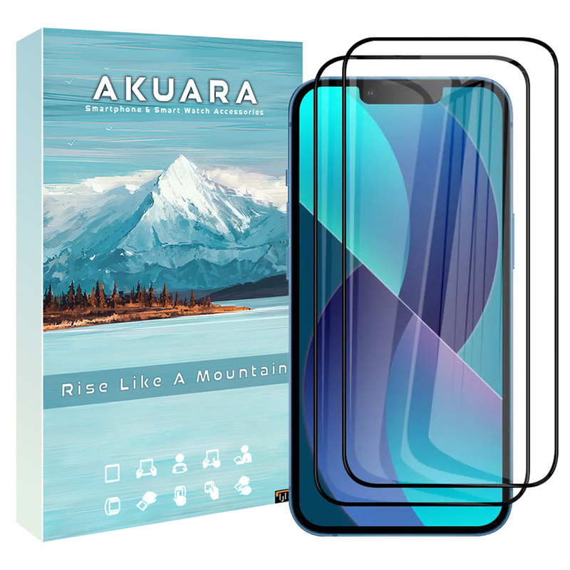 محافظ صفحه نمایش آکوآرا مدل Full AKU مناسب برای گوشی موبایل اپل iPhone Xs Max / 11 Pro Max مجموعه دو عددی