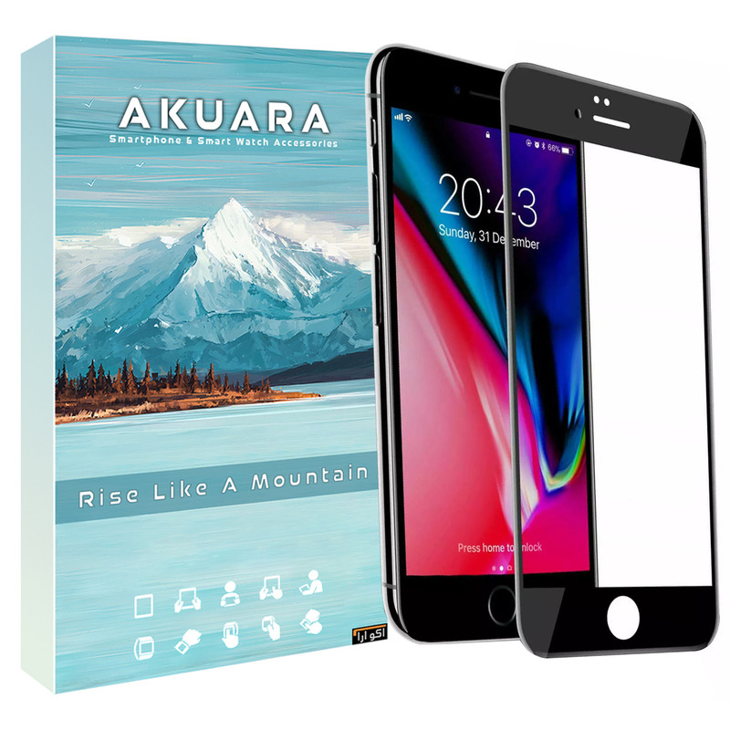 محافظ صفحه نمایش آکوآرا مدل Full AKU مناسب برای گوشی موبایل اپل iPhone 7 Plus / 8 Plus