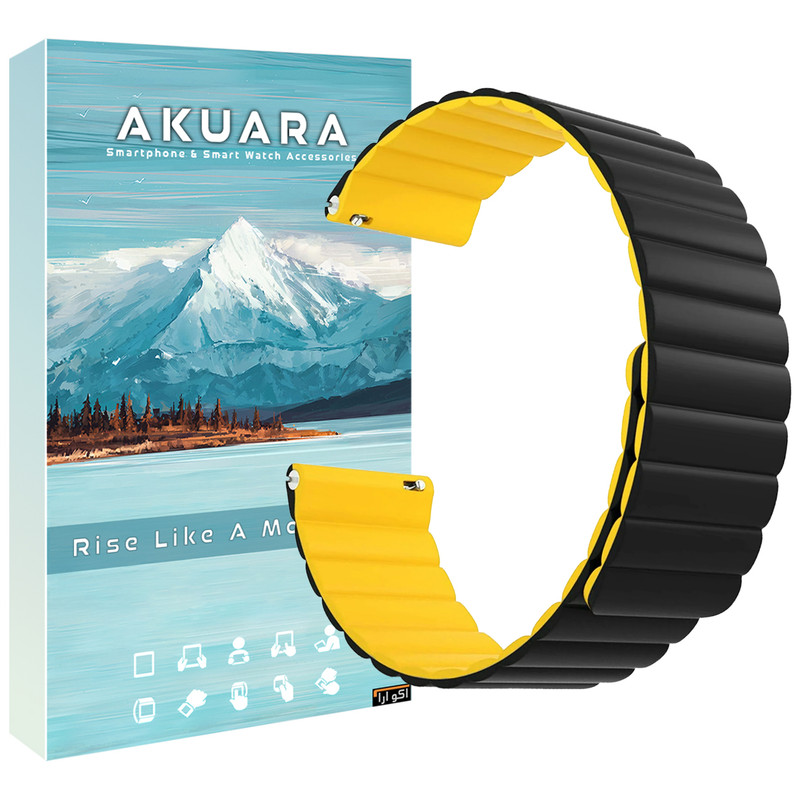 بند آکوآرا مدل Silic Link BK AK مناسب برای ساعت هوشمند کیسلکت KR / KR Pro / KR Pro LTD
