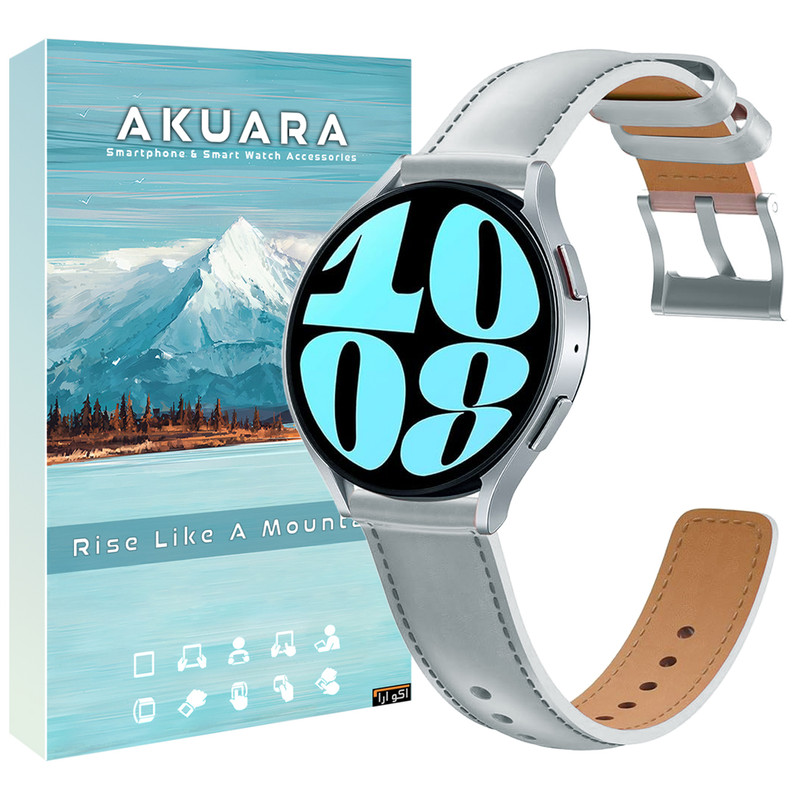 بند آکوآرا مدل Simp Leather AK مناسب برای ساعت هوشمند سامسونگ Galaxy Gear S3 Frontier SM-R760 / Neo R381 / Live 382