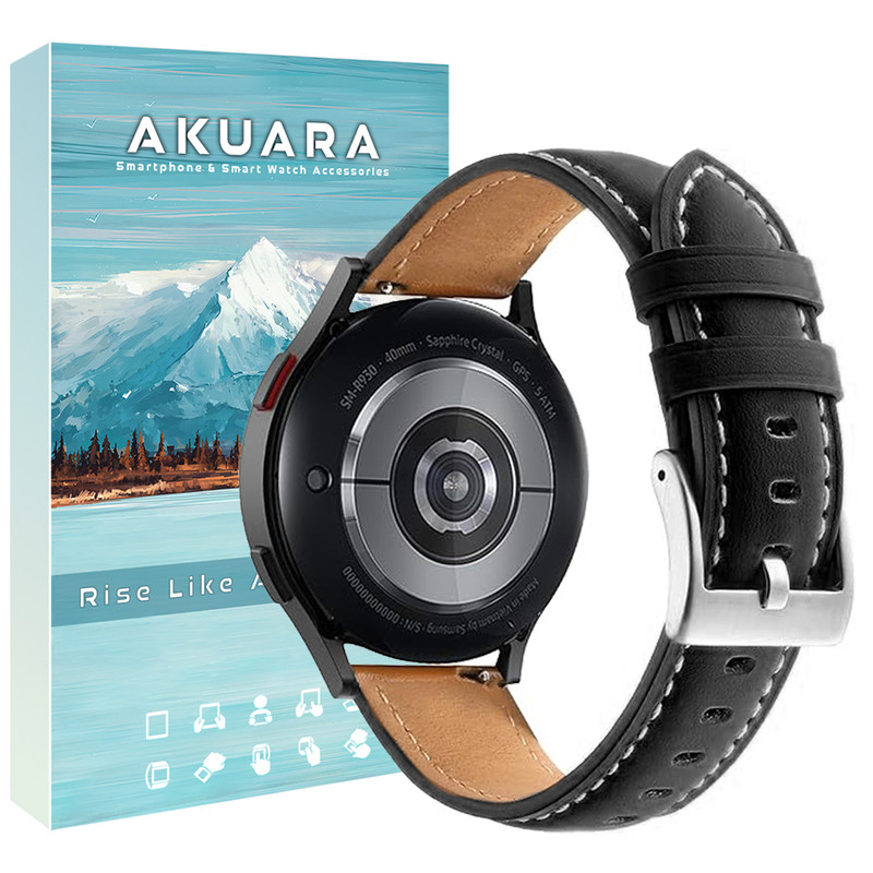 بند آکوآرا مدل Simp Leather AK مناسب برای ساعت هوشمند شیائومی Redmi Watch 5 Active / Watch 5 Lite