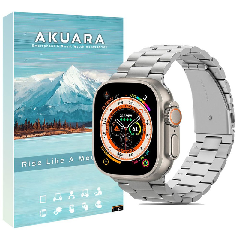 بند آکوآرا مدل 3Bead مناسب برای اپل واچ Ultra / Ultra 2 49mm